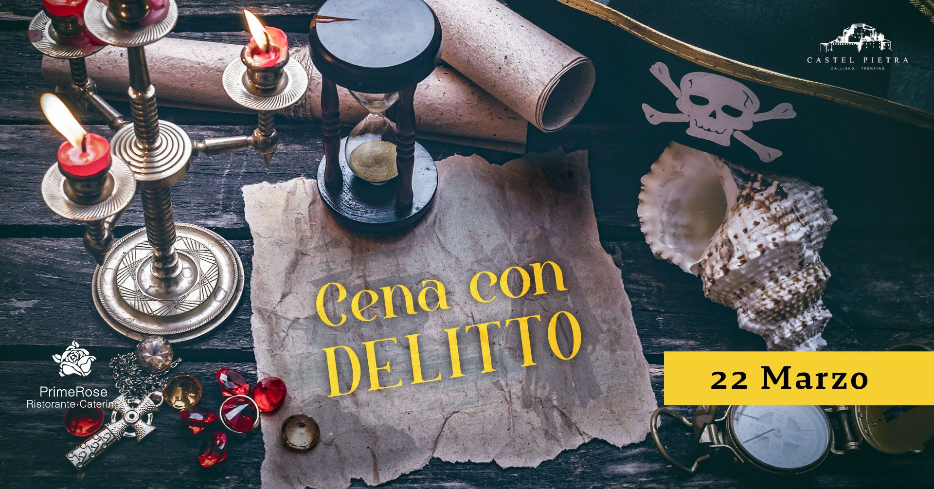 Testata Evento sito cena delitto 22 Marzo